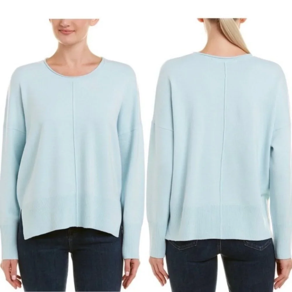 French Connection Della Vhari crew neck cashmere soft sweater Size L - Picture 1 of 8